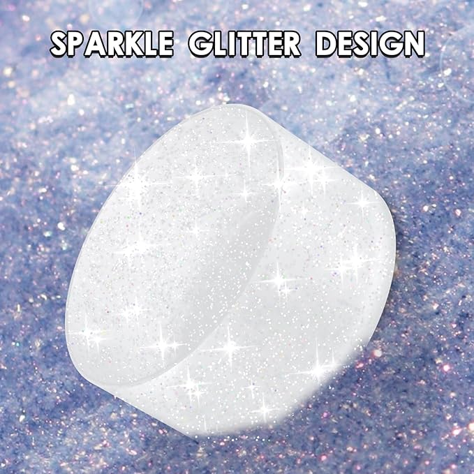 Protective Glitter Silicone Boot Compatible with Owala 24oz 32oz 40oz, Bling Cup Sleeve Bottom Bumper Cover Compatible with Owala FreeSip, Twist, or Flip Stainless Steel Water Bottles