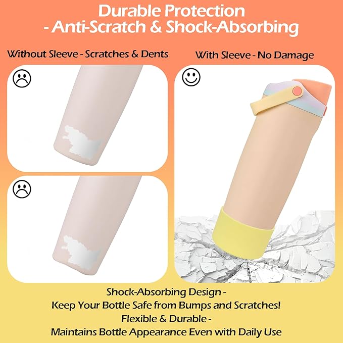 Silicone Boot for Owala 30oz & 40oz FreeSip Sway Bottles & Tumblers - Non-Slip, Scratch-Resistant, Stability Enhancer, Available in 12 Colors (Lilac Bloom)