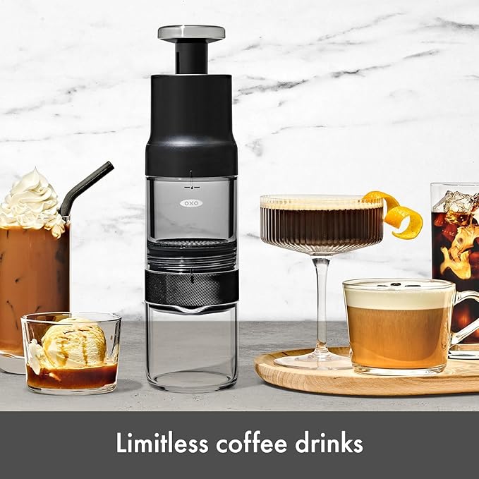 OXO Brew Rapid Brewer | Portable Manual Hot & Cold Coffee Maker | No Power Needed | Pack of 4