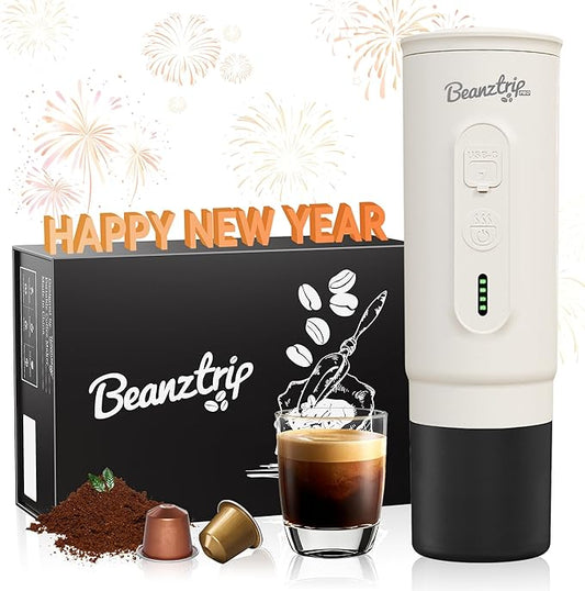 H02 PRO Portable Electric Espresso Maker, Christmas Gift Coffee Machine Compatible with NS Capsule Original Pods & Ground Coffee, Mini Travel Espresso maker for Camping, Hiking, RV