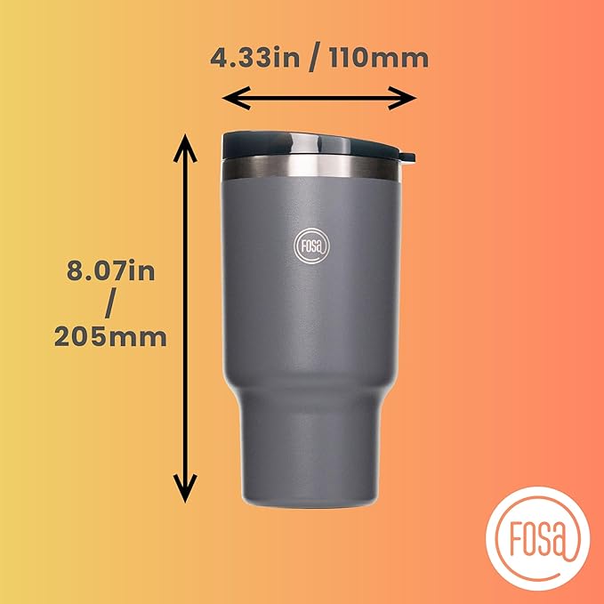 FOSA VacBrew The Ultimate Hot & Cold Brew Vacuum Coffee Maker - Brewing unit with a SUS Mug (3 Programs Timer Vacuum Pump included)
