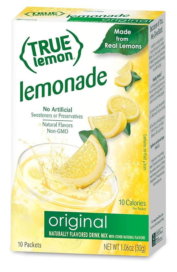 True Lemon Assorted Beverage & Lemonade Drink Mixes 10 Ct 1.06oz(Pack of 5)