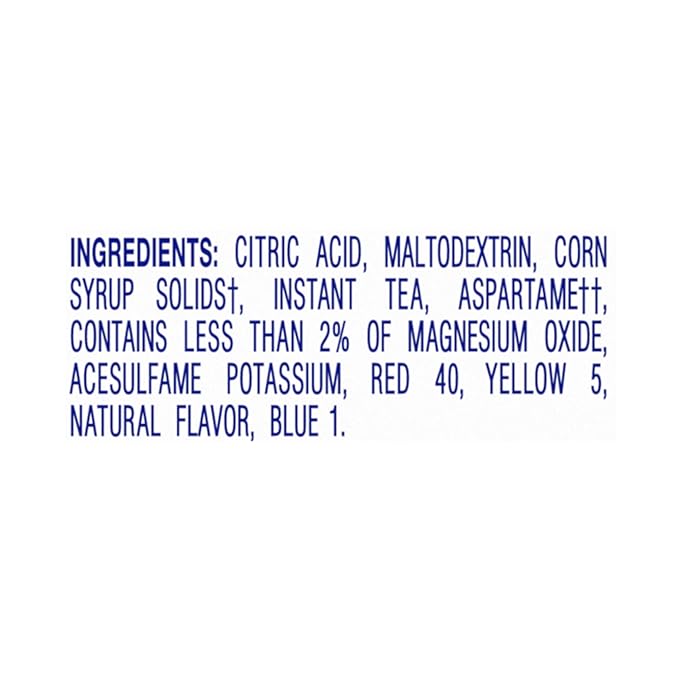 Crystal Light Drink Mix, 4 Pitcher Packets, for Flavorful Hydration and Shareable Refreshment, Naturally Flavored Lemon Iced Tea with other natural flavor, Made with Black Tea, 0.96 oz