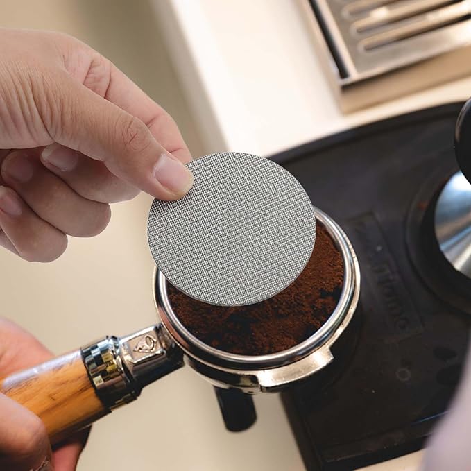 2pcs 49mm Espresso Puck Screen, Reusable Espresso Filter Screen 1.7mm Thick 150μm Professional Stainless Steel Coffee Screen Filter Mesh for Espresso Portafilter Filter Basket
