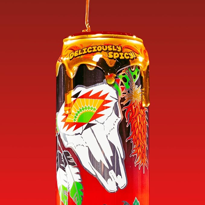 AriZona Watermelon, Fruit Juice Drink with Mikes Hot Honey - Big Can, 22 Fl Oz (Pack of 12)