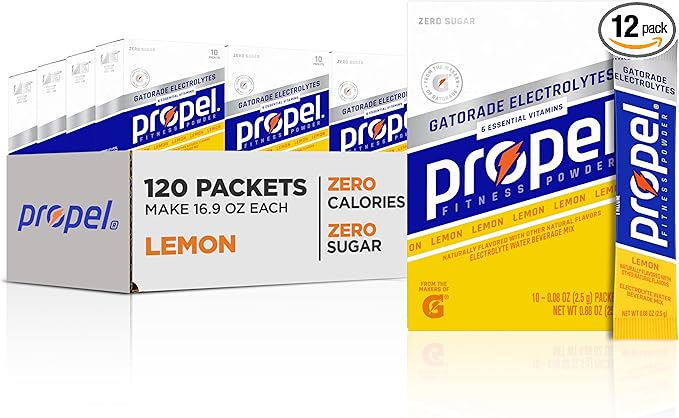 Propel Powder Packets, Lemon (Pack of 120)