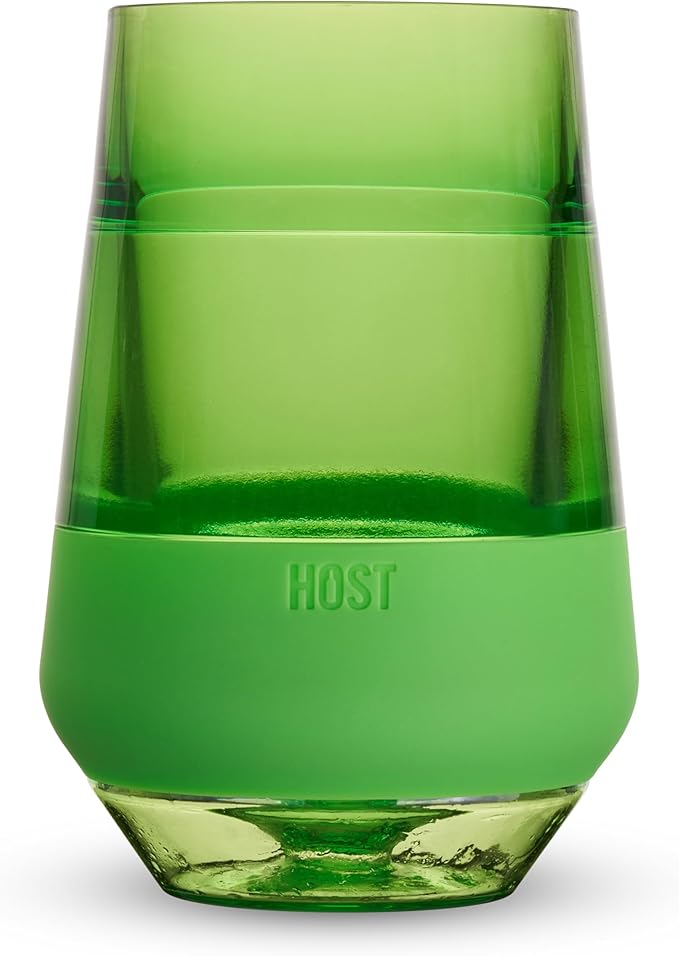 Host Freeze XL Cooling Cup in Double Walled Insulated Freezable Drink Chilling Tumbler with Freezing Gel, 12 Ounces - Set of 4 Vivid Tinted