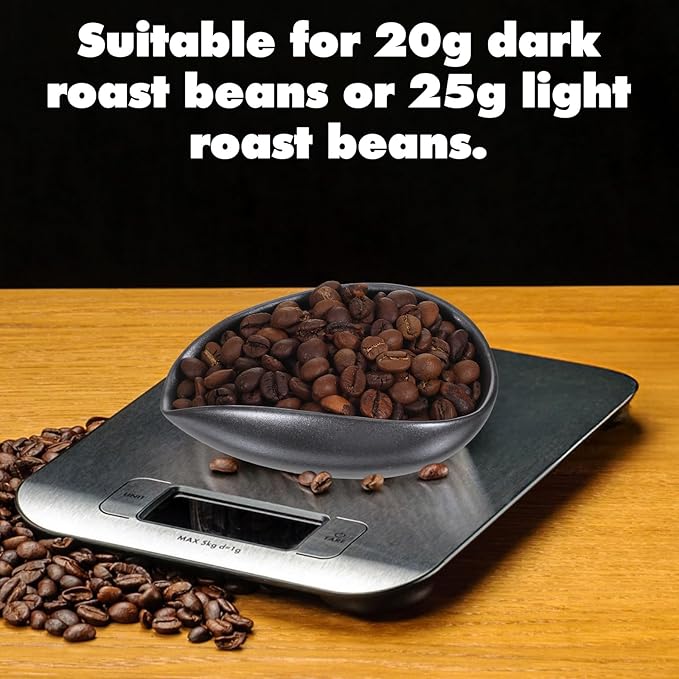 Coffee Bean Dosing Cup Ceramic Single Dosing Tray Espresso Bean Weighing Bowls Dose Coffee Measuring Container Tea Storage Tray for Beans Loose Leaf Tea Dose Vessel