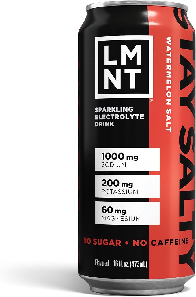 LMNT Sparkling Electrolyte Drink - Watermelon Salt | 12-Count