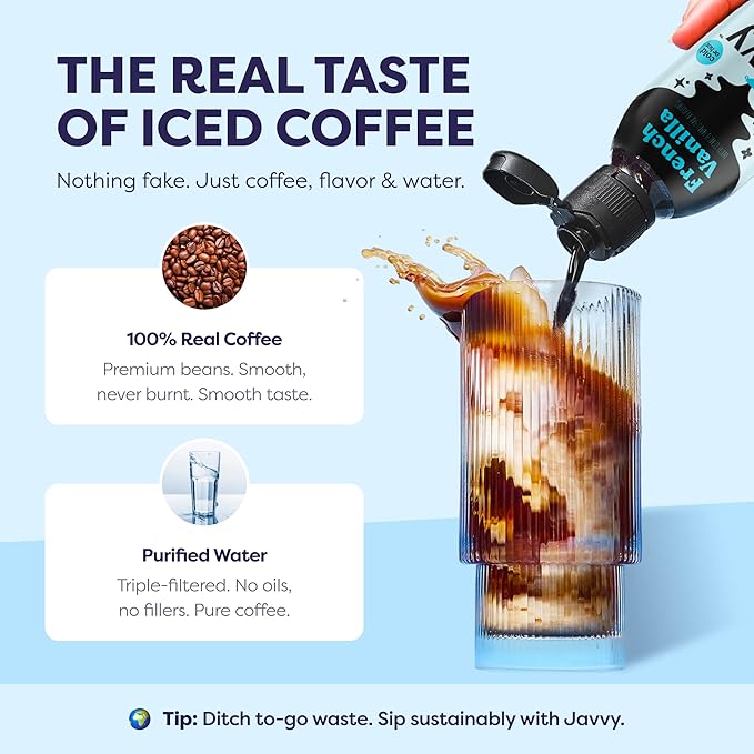 Coffee Concentrate - Cold Brew Coffee, Perfect for Hot or Iced Instant Coffees, Hot Drinks, Cold Brew Concentrate, 2 Pack - French Vanilla
