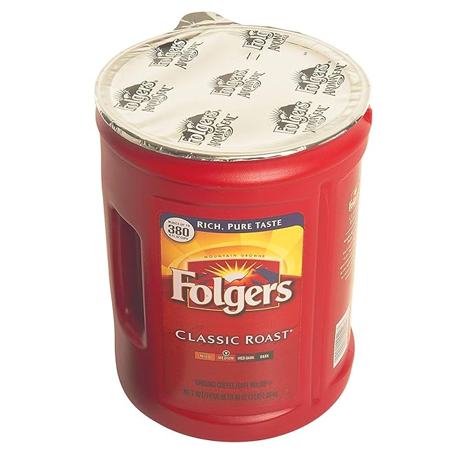 Folgers, Classic Medium Roast Coffee, 48 oz, 4 Cans