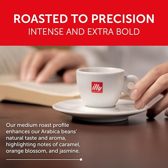 illy Espresso Compatible Capsules, Coffee Pods for Nespresso Original Line Machine, Classico Medium Roast, 100% Arabica, Premium Italian Coffee, Single Serve, 10 Count, 5 Pack