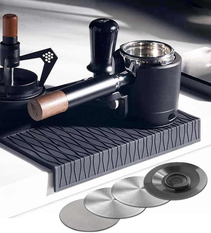 3 Pack 53.3mm Espresso Puck Screen Set – 1.7mm Thick 150μm & 0.2mm Ultra-Thin with Cleaning Blind Disk, Compatible with 54mm Espresso Portafilters (Breville Bambino, Breville Barista), Signature Set