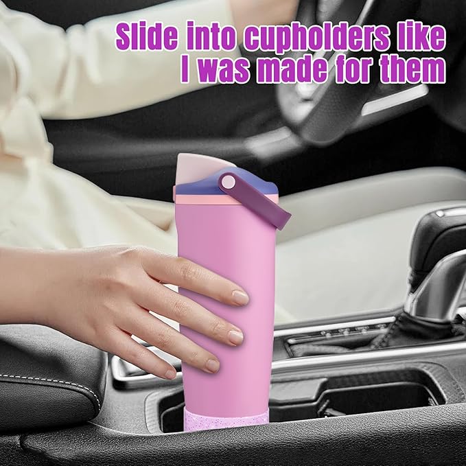 2PCS Silicone Boot Compatible with Owala 30oz & 40oz FreeSip Sway Bottles & Tumblers, Protective Anti-Slip Bottom Cover Sleeve for Freesip Sway Tumbler