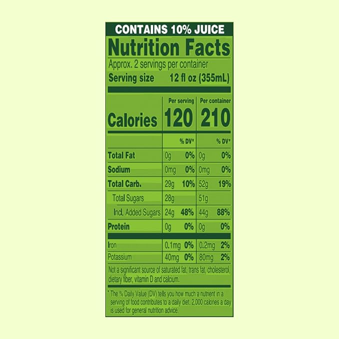 AriZona Apple Lime Rickey Soda, A Brooklyn Original Sparkling Drink - Big Can, 22 Fl Oz (Pack of 12)