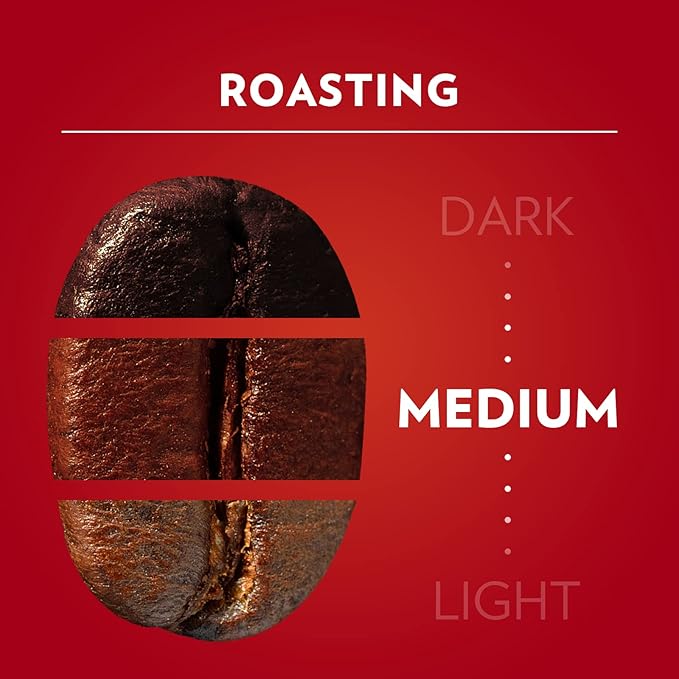 Lavazza Qualità Rossa Whole Bean Coffee, Medium Roast, Arabica and Robusta Blend, 2.2 lb Bag (Pack of 1)