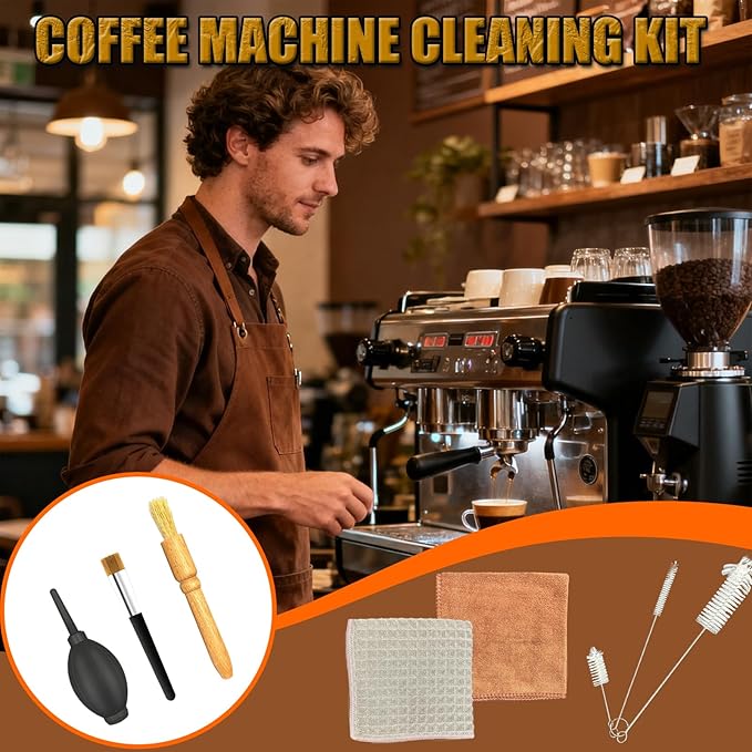 Coffee Brush, Coffee Grinder Cleaning Brush kit, Espresso Machine Cleaning Brush Tool