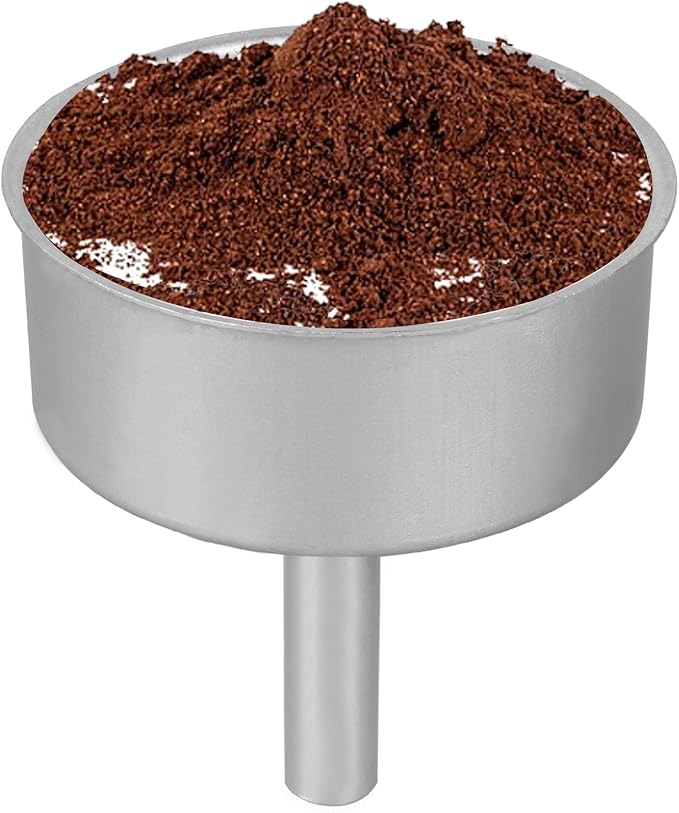 Espresso Maker Filter Basket,moka pot 6 cup Replacement Funnel,moka pot filter For Mocha Coffee Maker Pot with 1pcs Filter and 1pcs Silicone Gasket Seals