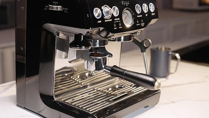 MEION Aluminium Alloy 54mm Bottomless Portafilter Compatible with Breville Barista Express Machines, Sage, Barista Pro, BES870XL, BES880, Espresso Portafilter with 18g Filter Basket & Puck Screen