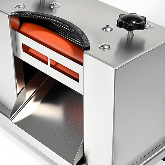 Electric Pea Sheller, Pea Sheller Machine for Kitchen, Stainless Steel Pea Peeler for Home Restaurant, Semi Automatic Bean Pea Sheller (110V)