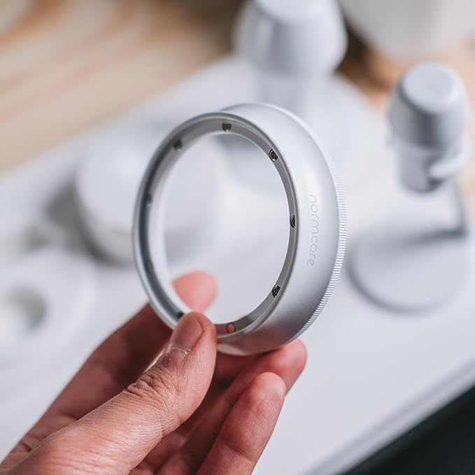 Normcore 58mm Espresso Dosing Funnel V2 - Magnetic Dosing Ring - 18mm Anodized Aluminum with 8 Neodymium Compatible with 58mm Bottomless Portafilter - Non-stick coating White