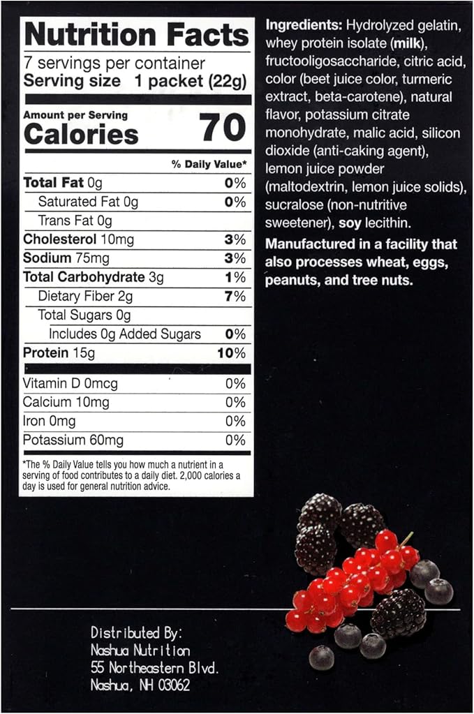 ProtiFit - High Protein Fruit Flavored Powder Drink Mix, 15g Protein, Low Calorie, Sugar Free, Ideal Protein Compatible, 7 Servings Per Box (Berry Blast)