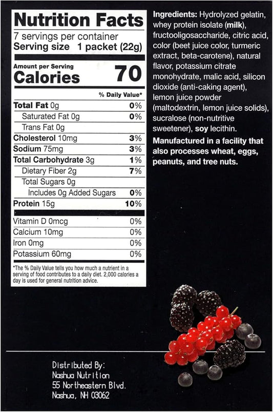 ProtiFit - High Protein Fruit Flavored Powder Drink Mix, 15g Protein, Low Calorie, Sugar Free, Ideal Protein Compatible, 7 Servings Per Box (Berry Blast)