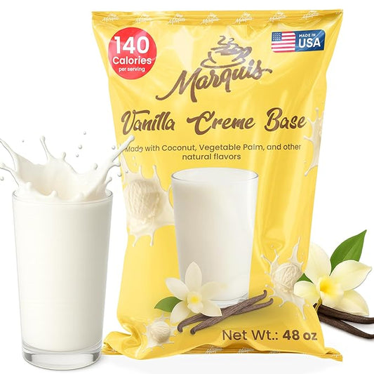 Marquis Vanilla Drink Mix – Smoothie Base and Blended Cream Beverage Powder for Smoothies and Blended Coffee, 48oz / 3lbs