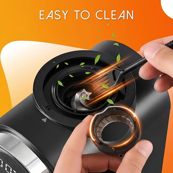 Burr Coffee Grinder Electric, Conical Coffee Grinder with Adjustable Grinding, Touchscreen Burr Mill Grinder for Home, Up to 12 Cups, Upgraded for Espresso, Drip & French Press