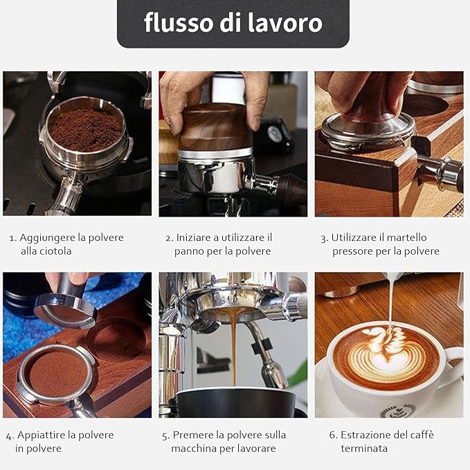 51mm Bottomless Portafilter Compatible for Cappuccino Machine and Mr.Coffee Espresso,CASABREWS Espresso Machine (CM5418, 3700 series),3 ears with Prongs Thickness 4mm Comes with filter basket