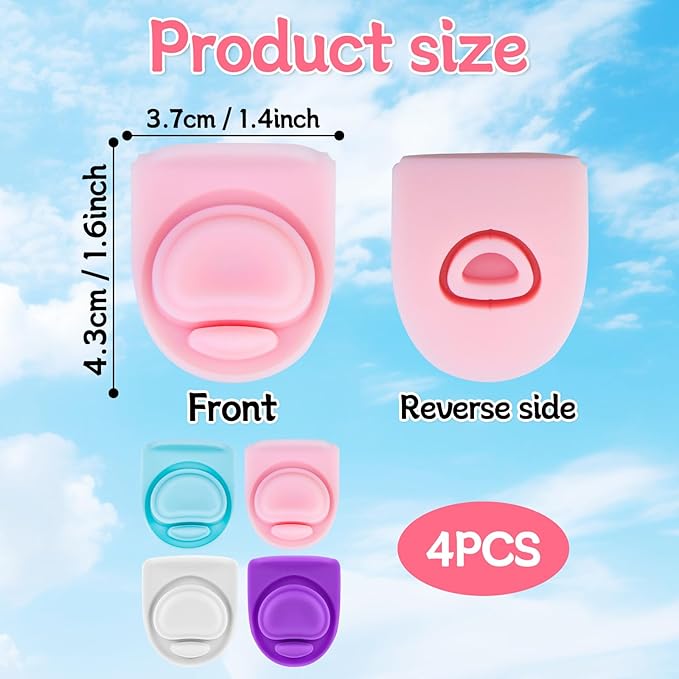 4 Pcs Replacement Rubber Seal Stopper Compatible with Owala FreeSip 16oz 32oz,Bottle Top Gasket Lid for Owala 16/19/24/32/40oz Seal Mouth Cap Silicone Stopper Part Insert Accessories(Colorful)