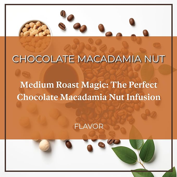 San Diego Coffee Chocolate Macadamia Nut, Medium Roast, Ground Coffee, 16-Ounce Bag Café molido tostado