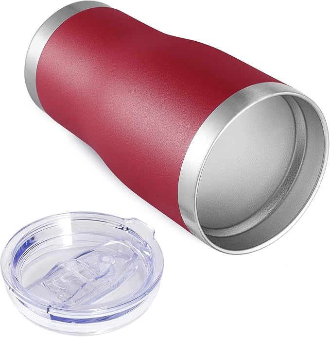 VEGOND 20oz Tumbler Stainless Steel Tumbler Cup with Lid And Straw Vacuum Insulated Double Wall Travel Coffee Mug(Brick Red 6 Pack)