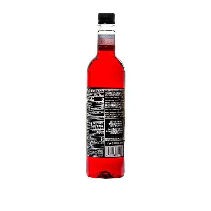 DaVinci Gourmet Sugar-Free Cherry Syrup, 25.4 Fluid Ounces (Pack of 1)