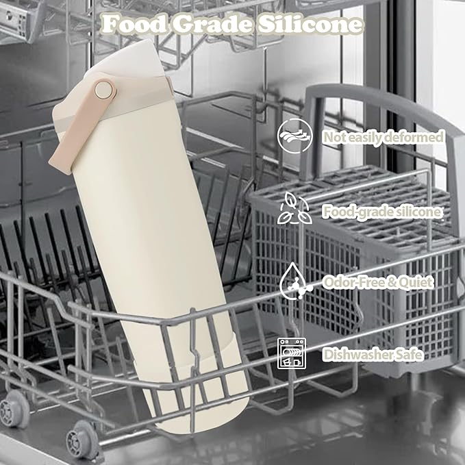 Silicone Boot for Owala 30oz & 40oz FreeSip Sway Bottles & Tumblers - Non-Slip, Scratch-Resistant, Stability Enhancer, Available in 12 Colors (Lightly Toasted)
