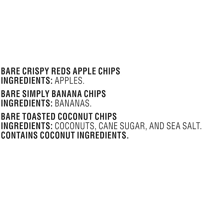 Bare Baked Crunchy, Fruit Variety Pack, 0.53 Ounce (Pack of 7)