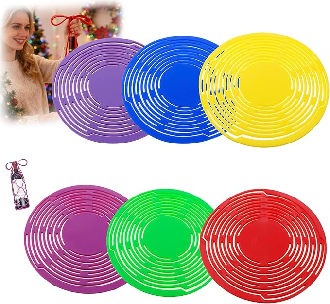 Multifunctional Mesh Coaster,Multifunctional Mesh Cup Coaster,Multi-Use Silicone Storage Bag&Organizer,Wine Holder Handheld Bottle Mesh Coaster Silicone Mat Mesh Design (6-3)