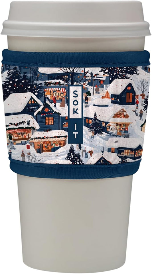 Sok It HotSok Coffee & Tea Reusable Insulated Neoprene Cup Sleeve (Peak Season)