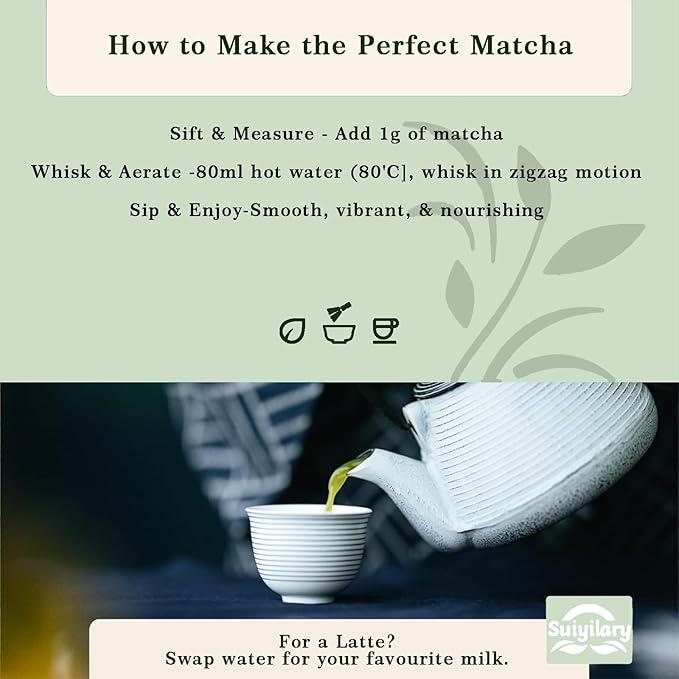 Ceremonial Grade Matcha Powder, Premium First Harvest Green Tea Powder – 100% Pure Matcha Tea, Vegan, Gluten-Free, Sugar-Free with No Additives (30g/1.06oz)