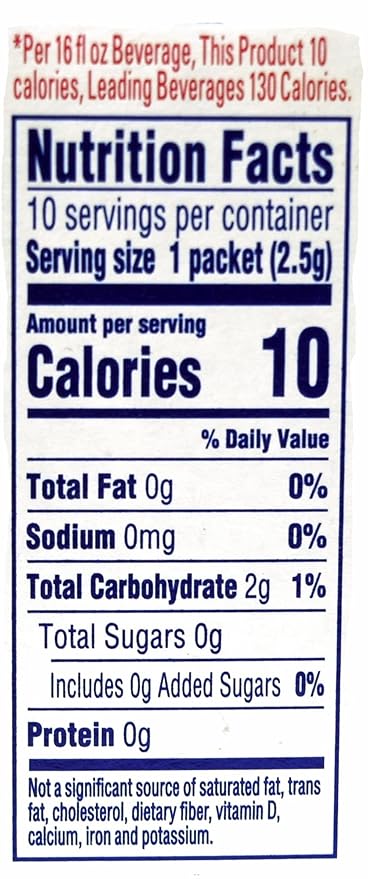 Crystal Light On The Go Citrus With Caffeine Drink Mix, 10-Packet Box (Pack of 8)