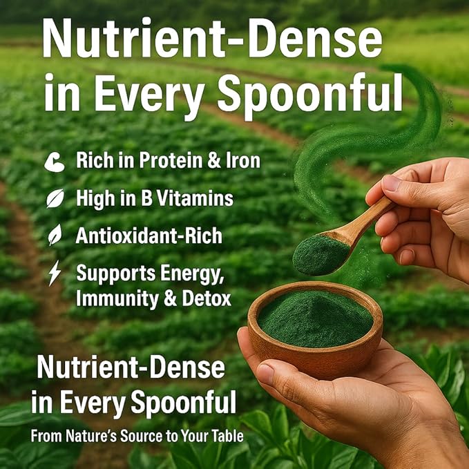 Confect Spirulina Powder | Pure & Natural Fruit Powder for Smoothies, Baking, Beverages, Juices, Tea & DIY Recipes | Vegan, Gluten-Free, No Added Sugar – 8 OZ