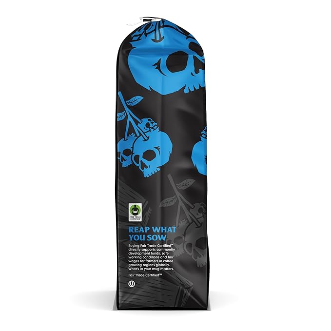 Death Wish Coffee, Fair Trade, Ground Blueberry Coffee, 14 oz (Pack of 2)