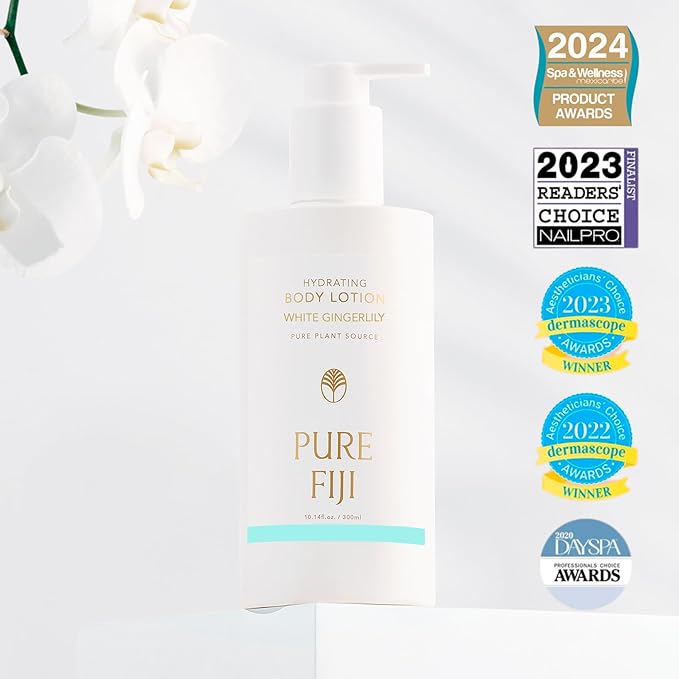 PURE FIJI Hydrating Body Lotion, White Gingerlily (10.14 Fl.Oz /300ml)