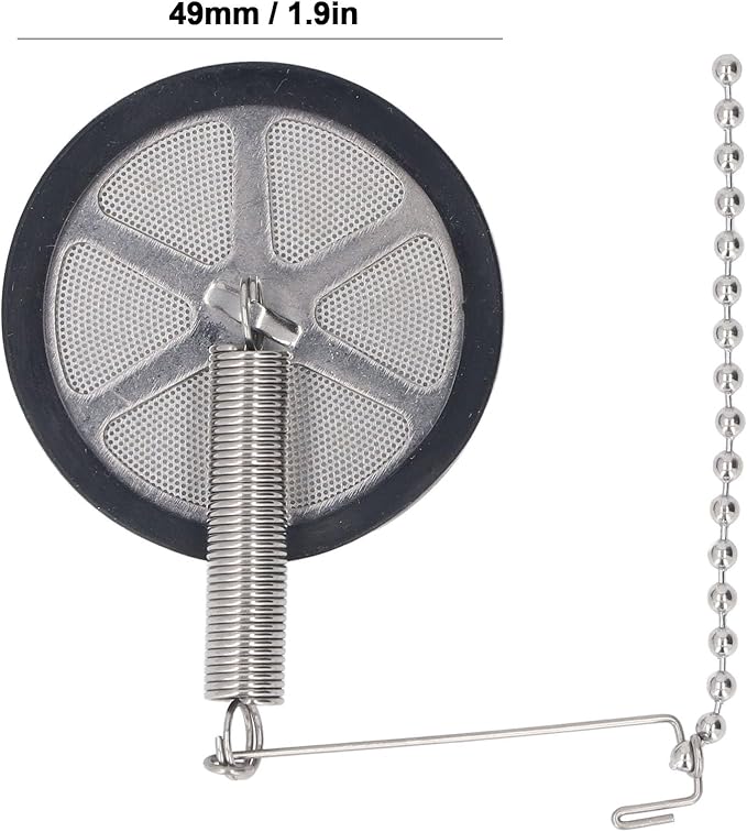 Reusable Metal Coffee Filter for Siphon Coffee Maker, Reusable Stainless Steel Syphon Coffees Filter with Chain for Siphon Coffee Maker Other Similar Syphon Coffee Machine
