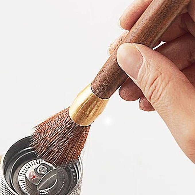 Coffee Grinder Cleaning Brush Coffee Brush Coffee Grinder Brush Cleaner with Wood Handle and Bristles Dusting Espresso Machine Brush Tool Barista Brush for Barista Home Kitchen