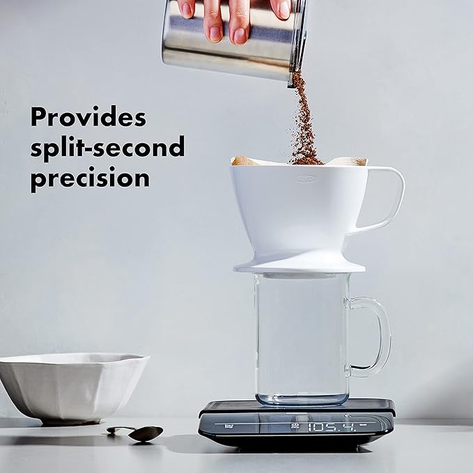 OXO Brew 6 Lb. Precision Coffee Scale with Timer, Black