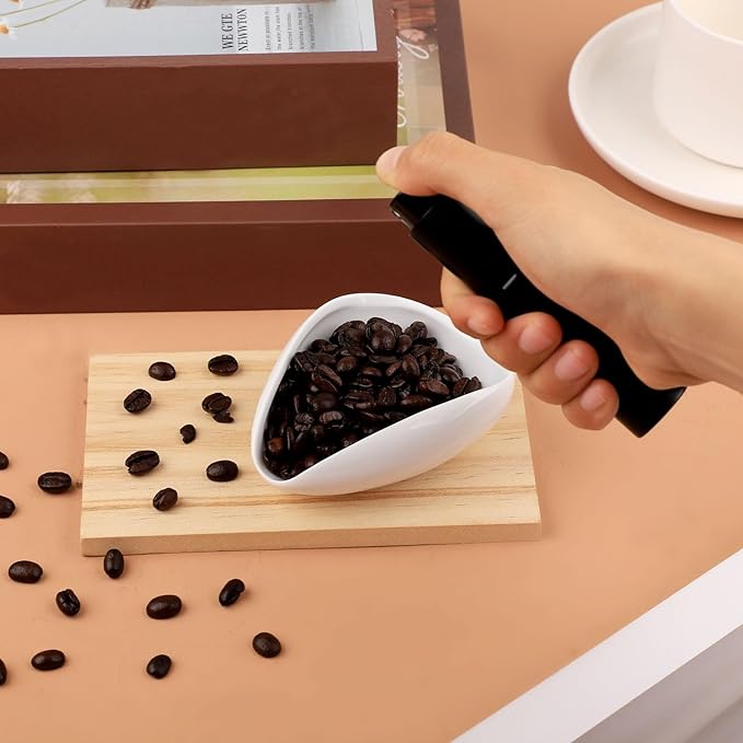 2pcs Coffee Dosing Cup with Spray Bottle, Ceramic Coffee Bean Dosing Tray & Spritzer for Tea Espresso Vessel Accessories Kit Gift for Coffee Lovers (Up to 35g Coffee Bean)