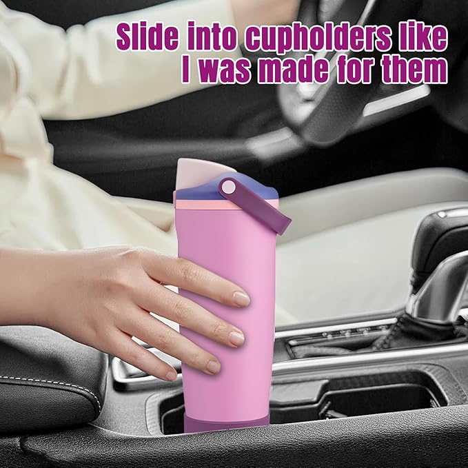 2PCS Silicone Boot Compatible with Owala 30oz & 40oz FreeSip Sway Bottles & Tumblers, Protective Anti-Slip Bottom Cover Sleeve for Freesip Sway Tumbler
