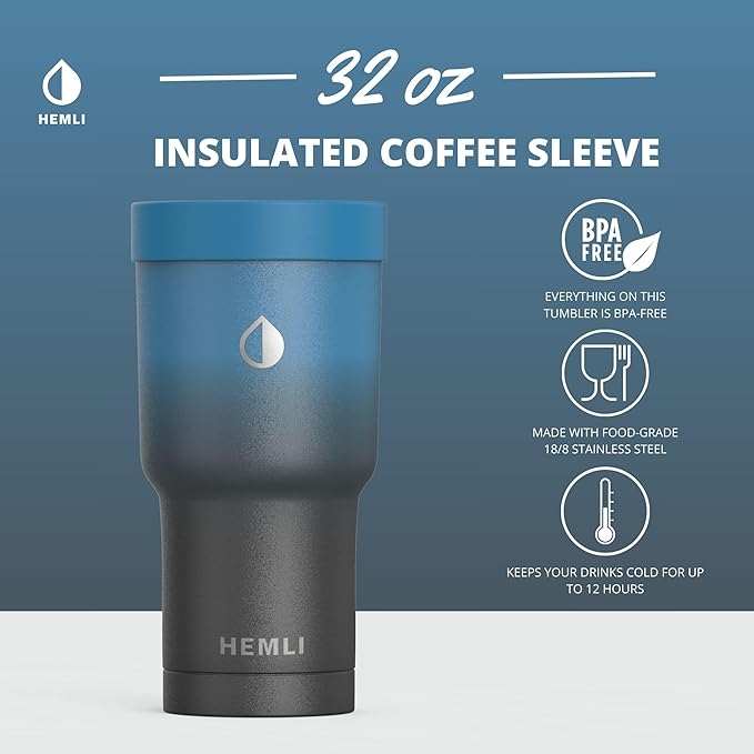Universal Ice Coffee Sleeve Insulator - Insulated Iced Coffee Holder To Go, Insulated Cup Holder for Starbucks Dunkin Donuts McDonalds, Reusable Coffee Sleeve