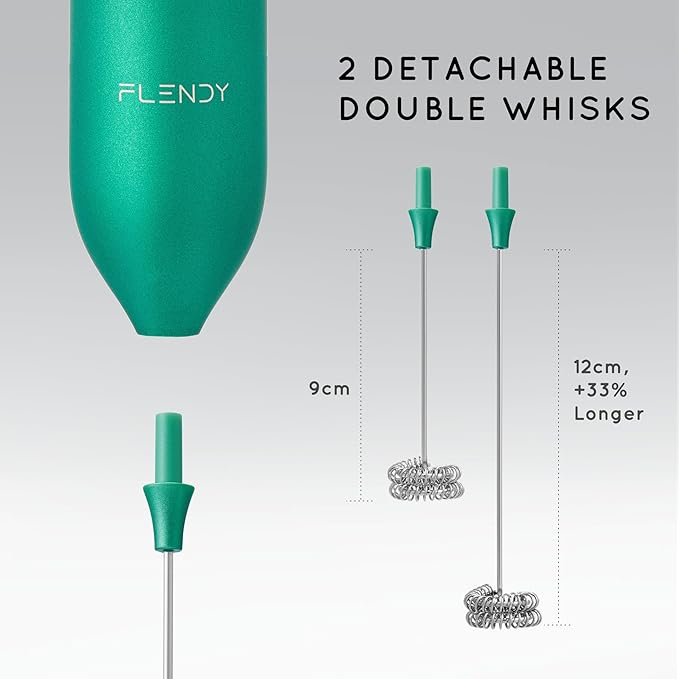 Rechargeable Milk Frother Handheld, Coffee Frother Handheld with USB-C Charging Stand, Electric Drink Mixer Handheld, Mini Electric Whisk Frother for Coffee, Matcha, etc
